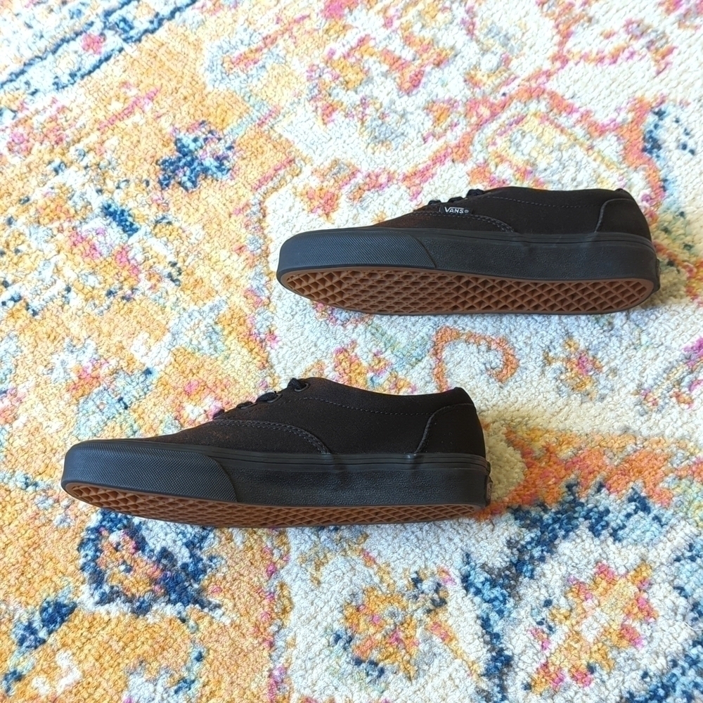 Vans Lo Pro Era Bleach Splattered Grunge Classic Canvas Skate Sneakers Black 6.5 - Picture 7 of 16